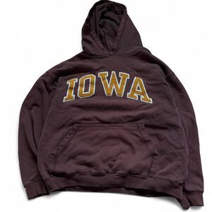 Vintage Iowa brown hoodie